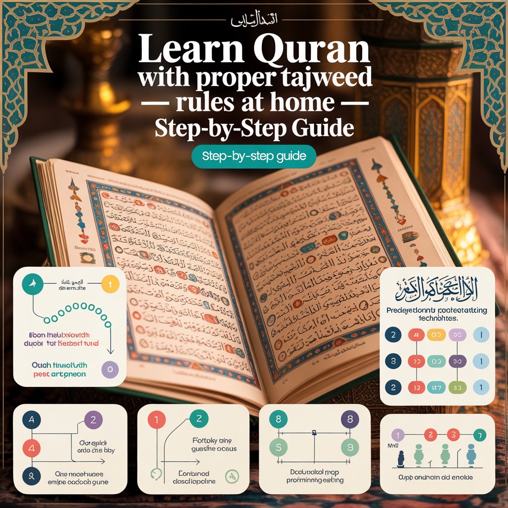 Learn Quran with Proper Tajweed Rules at Home – Step-by-Step Guide